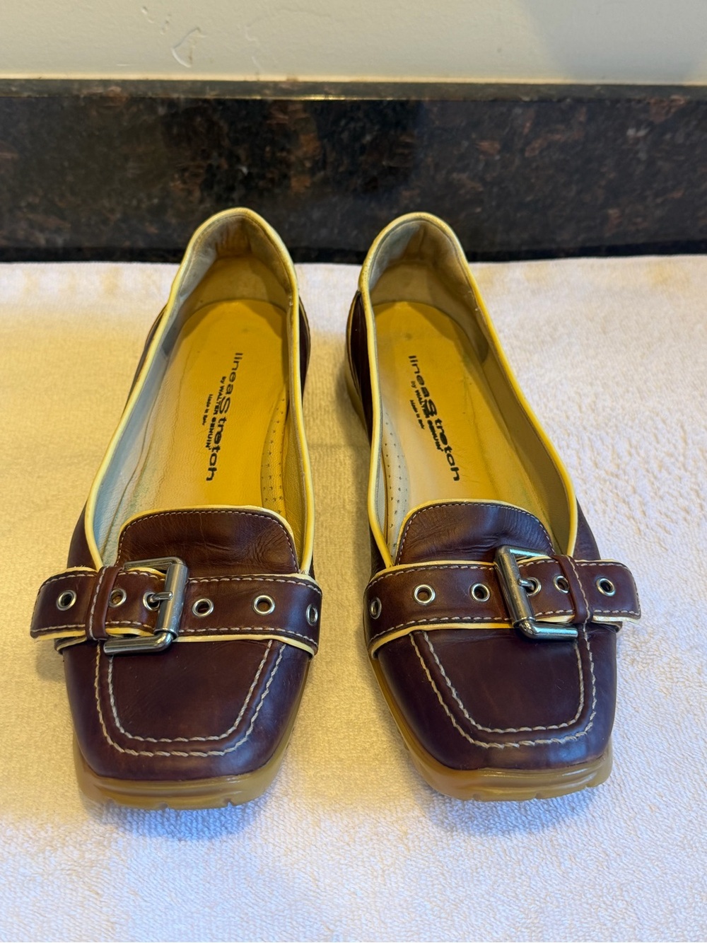 Linea Stretch by Walter Genuin Buckle Loafers. Spikeless golf shoes. 7.5
